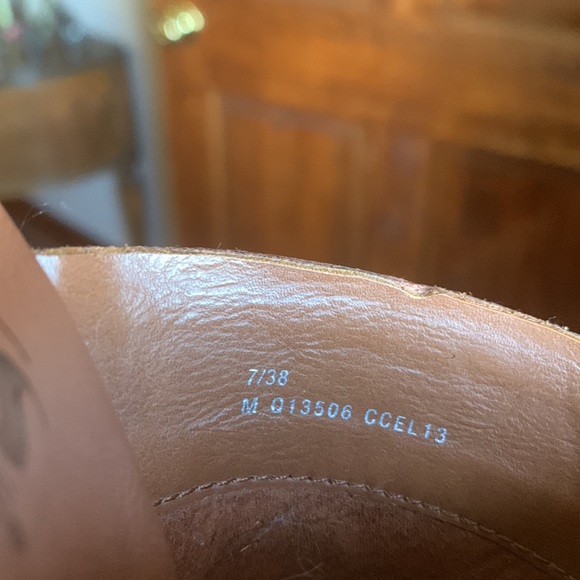 Vintage BOHO Brown Leather “Korks” by Kork- Ease Mules/Clogs 3 3/4” heels size 7 - Picture 11 of 12